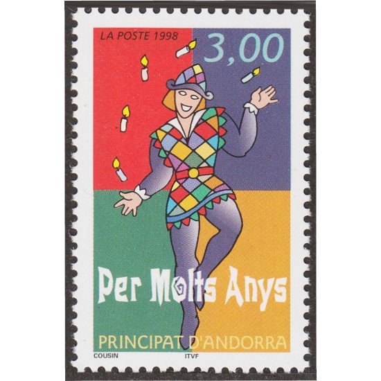 Andorra Francesa 497 1998 Arlequín Malabarista MNH