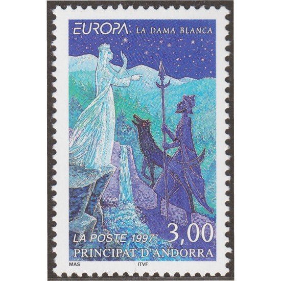 Andorra Francesa 487 1997 La dama blanca MNH