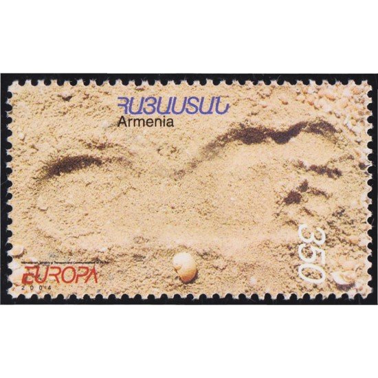 Armenia 461 2005 Europa Huella en la arena Vacaciones MNH
