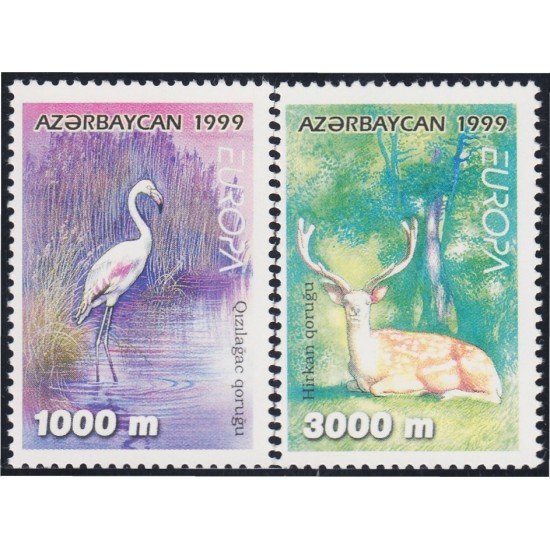 Azerbaijan 384/85 1999 Europa Reservas y Parques Naturales MNH Azerbaijan 384/85 1999 Europa Reservas y Parques Naturales MNH