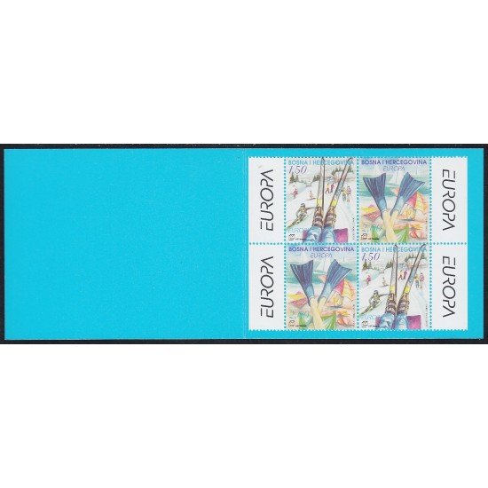 Bosnia y Herzegovina 105/06 2004 Vacaciones Esquí MNH carnet Bosnia y Herzegovina 105/06 2004 Vacaciones Esquí MNH carnet