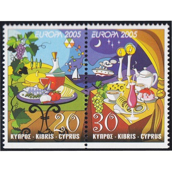 Chipre 1064/65 2005 Europa La Gastronomía MNH
