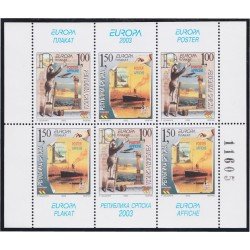 Bosnia y Herzegovina 253/54 2003 Minihojita Arte del cartel MNH Bosnia y Herzegovina 253/54 2003 Minihojita Arte del cartel MNH