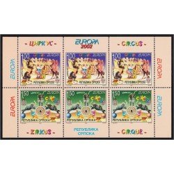 Bosnia y Herzegovina 224/25 2002 Minihojita El Circo MNH Bosnia y Herzegovina 224/25 2002 Minihojita El Circo MNH