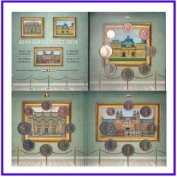 Benelux 2018 Cartera € euro Euroset Museos de  Benelux