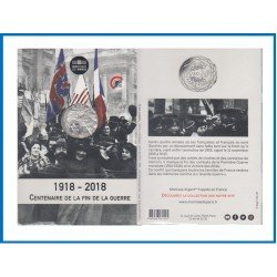 Francia France 2018 Cartera Oficial Coin Card 10 € euros Plata 