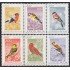 Yugoslavia 1177/82 1968 Pájaros diversos Birds MNH