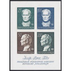 Yugoslavia HB 8 1962 Presidente Josip Broz Tito MNH