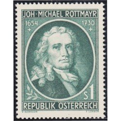 Austria Österreich 839 1954 Pintor Johann Michael Rottmayr von Rosenbrunn MNH