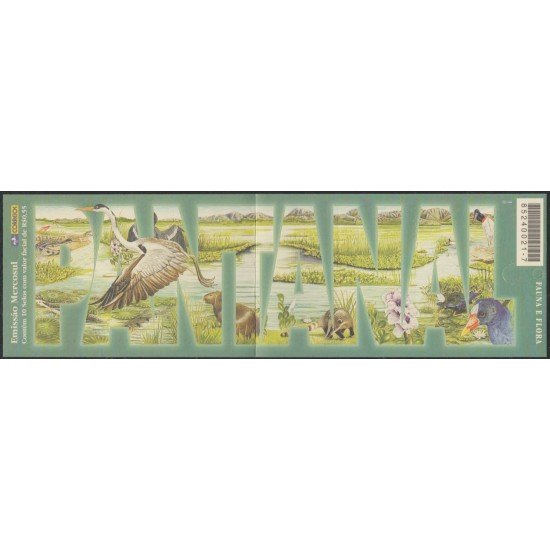 Brasil Brazil 2733 2001 Fauna y Flora de los Pantanos en carnet MNH Brasil Brazil 2733 2001 Fauna y Flora de los Pantanos en carnet MNH
