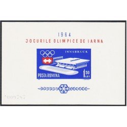 Rumanía HB 56 1963 9º Juegos olímpicos de invierno MNH