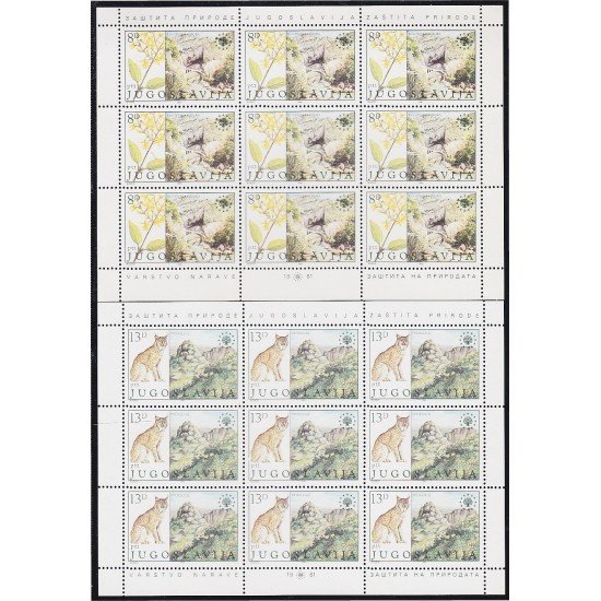 Yugoslavia 1794/95 1981 Minihojita Protección del medio ambiente MNH Yugoslavia 1794/95 1981 Minihojita Protección del medio ambiente MNH