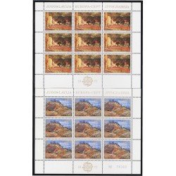 Yugoslavia 1573/74 1977 Minihojita Europa Paisajes MNH Yugoslavia 1573/74 1977 Minihojita Europa Paisajes MNH