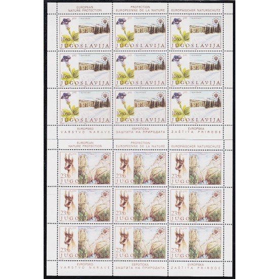 Yugoslavia 1883/84 1983 Minihojita Protección del medio ambiente MNH Yugoslavia 1883/84 1983 Minihojita Protección del medio ambiente MNH