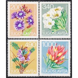 Yugoslavia 1669/72 1979 Flores alpinas MNH Yugoslavia 1669/72 1979 Flores alpinas MNH