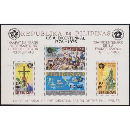 Filipinas HB 9 1976 Bicentenario de la Independencia de estados Unidos MNH