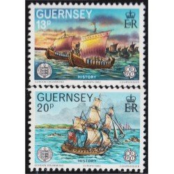 Guernsey 248/49 1982 Europa Hechos históricos MNH