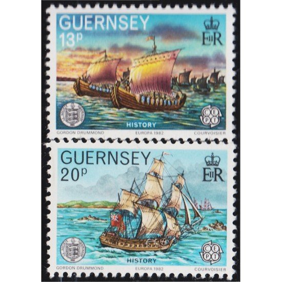 Guernsey 248/49 1982 Europa Hechos históricos MNH
