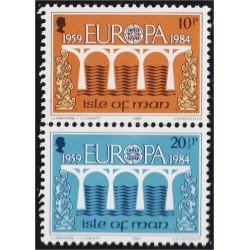 Man (isla de) 251/52 1984 Europa Puente de colaboración Europea MNH