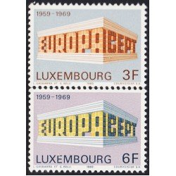Luxemburgo 738/39 1969 Europa Telecomunicaciones MNH