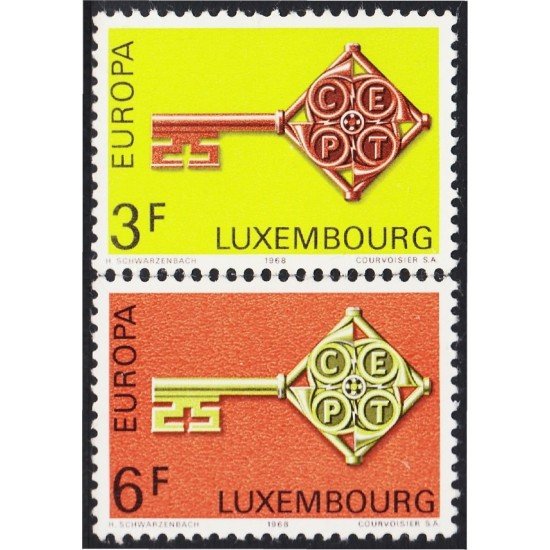 Luxemburgo 724/25 1968 Europa MNH Luxemburgo 724/25 1968 Europa MNH