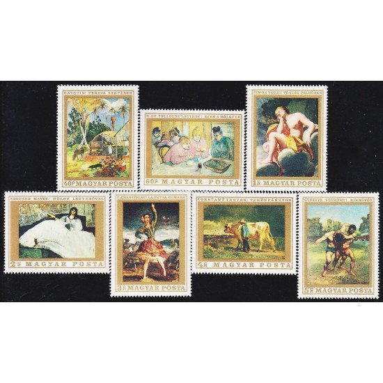 Hungría Hungary 2044/50 1969 Pinturas Francesas MNH