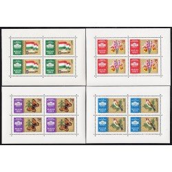 Hungría Hungary 1444/47 Minihojita 1961 Minihojita Exposición Filatélica Internacional MNH Hungría Hungary 1444/47 Minihojita 1961 Minihojita Exposición Filatélica Internacional MNH