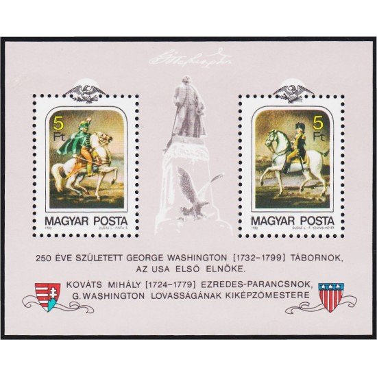 Hungría Hungary HB 161 1982 Presidente George Washington MNH