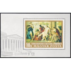 Hungría Hungary HB 73 1968 Bathsheba bañándose de Sebastiano Ricci MNH Hungría Hungary HB 73 1968 Bathsheba bañándose de Sebastiano Ricci MNH