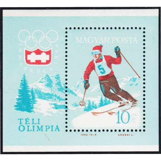 Hungría Hungary HB 46 1964 9º Juegos Olímpicos de Invierno MNH
