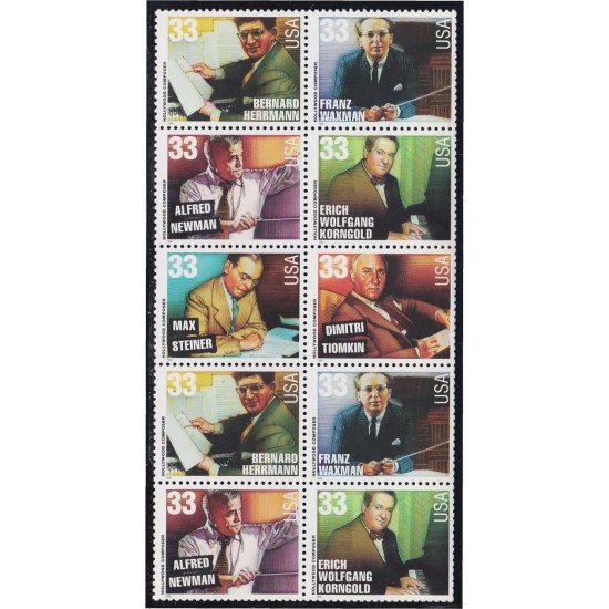 Estados Unidos USA 2933/38 1999 Leyendas de la música Americana MNH