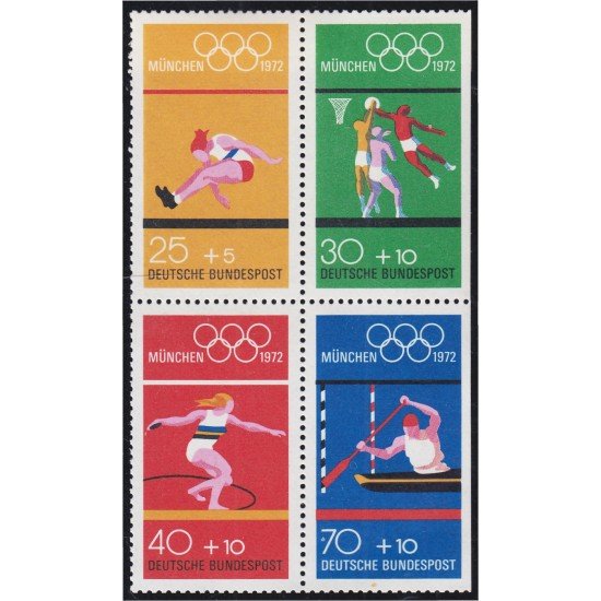 Alemania Federal 586/89 XX Juegos olímpicos de Munich MNH