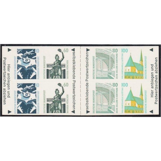 Alemania Federal C1238b 1989 Serie antigua curiosidades MNH en carnet