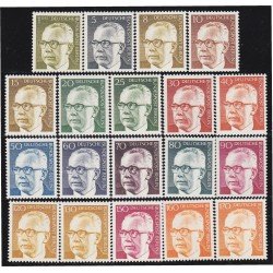Alemania Berlín 339/52 1970/72 Presidente G.Heineman MNH Alemania Berlín 339/52 1970/72 Presidente G.Heineman MNH