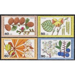 Alemania Berlín 568/71 1979 Flores del bosque  MNH