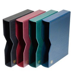 Leuchtturm 328642 cajetín projoector para clasificadore A4, 64 páginas negras, tapa de cuero*acolchada verde Leuchtturm 328642 cajetín projoector para clasificadore A4, 64 páginas negras, tapa de cuero*acolchada verde