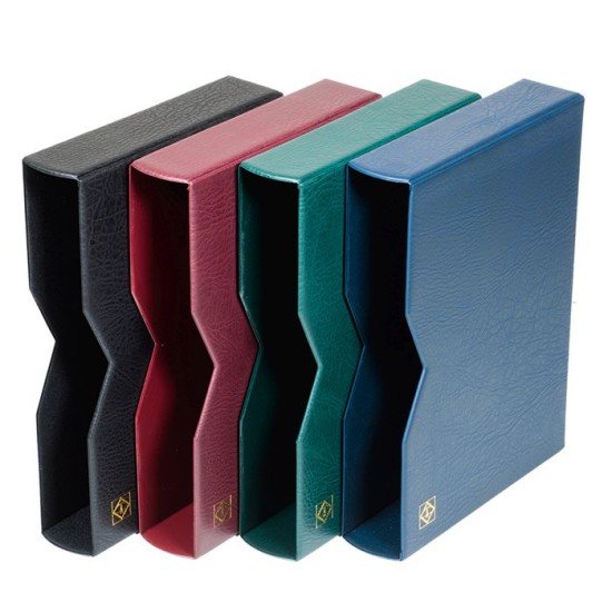 Leuchtturm 328642 cajetín projoector para clasificadore A4, 64 páginas negras, tapa de cuero*acolchada verde Leuchtturm 328642 cajetín projoector para clasificadore A4, 64 páginas negras, tapa de cuero*acolchada verde