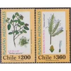 Chile 1543/44 2000 Flora. Plantas medicinales MNH Chile 1543/44 2000 Flora. Plantas medicinales MNH