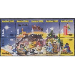 Chile 1561/70 2000 Navidad Christmas MNH Chile 1561/70 2000 Navidad Christmas MNH