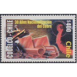 Chile 1577 2001 30 Años de la Nacionalización del Cobre MNH Chile 1577 2001 30 Años de la Nacionalización del Cobre MNH