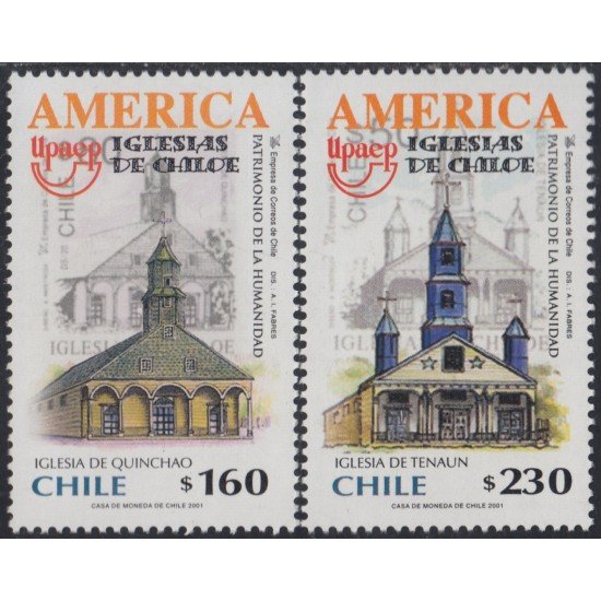 Chile 1598/99 2001 Serie América UPAEP. Patrimonio Mundial MNH