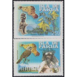 Chile 1638/39 2002 Isla de Pascua. Flora y Fauna MNH Chile 1638/39 2002 Isla de Pascua. Flora y Fauna MNH