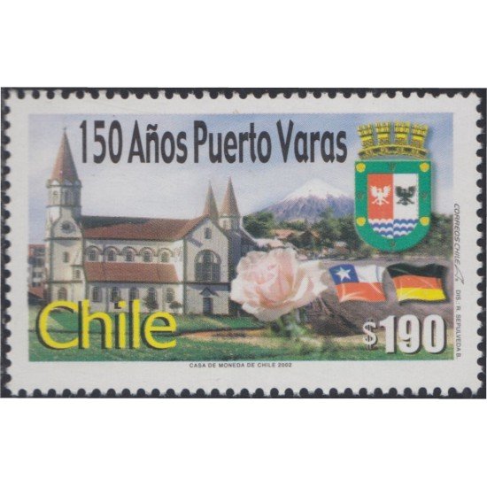 Chile 1655 2002 150 Años de la Ciudad de Puerto Varas MNH Chile 1655 2002 150 Años de la Ciudad de Puerto Varas MNH