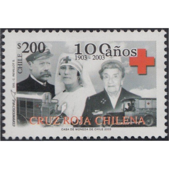 Chile 1665 2003 100° de la Cruz-Roja MNH Chile 1665 2003 100° de la Cruz-Roja MNH