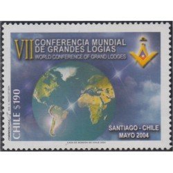 Chile 1670 2004 IV Conferencia de grandes Logias MNH Chile 1670 2004 IV Conferencia de grandes Logias MNH