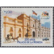 Chile 1684 2005 Bicentenario del Palacio de la Moneda MNH Chile 1684 2005 Bicentenario del Palacio de la Moneda MNH