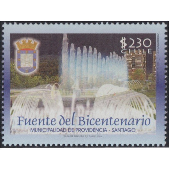 Chile 1693 2005 Fuente del Bicentenario MNH Chile 1693 2005 Fuente del Bicentenario MNH