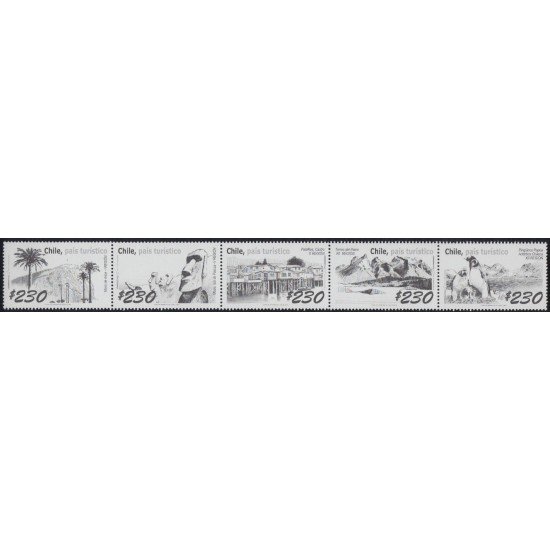 Chile 1706/10 2006 Turismo Entrecintas MNH Chile 1706/10 2006 Turismo Entrecintas MNH