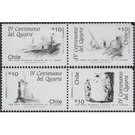Chile 1711/14 2006 120 Años de la Academia Chilena de la Lengua Quijote MNH Chile 1711/14 2006 120 Años de la Academia Chilena de la Lengua Quijote MNH