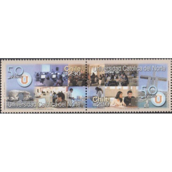 Chile 1715/16 2006 50 Años de la universidad católica del Norte MNH Chile 1715/16 2006 50 Años de la universidad católica del Norte MNH